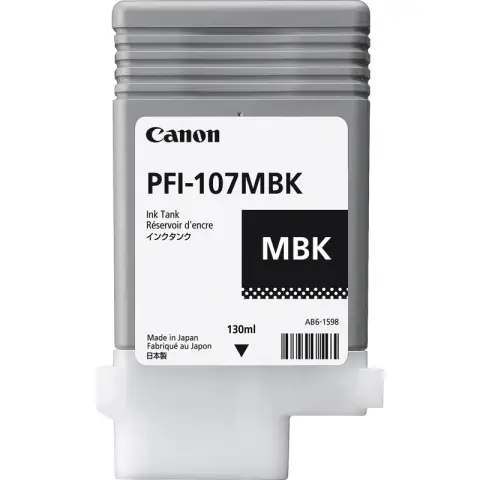 Tusz Canon PFI-107MBK Matte Black do drukarek (Oryginalny) [130ml]